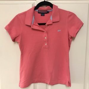 Vineyard Vines Women’s Coral Polo Shirt Size Small
